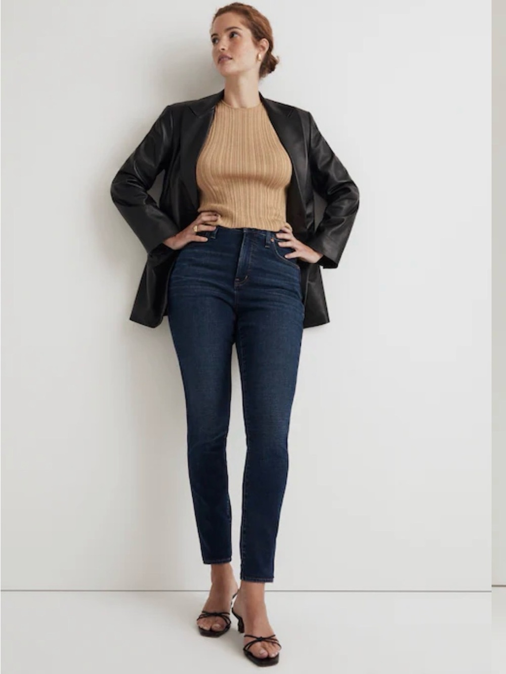 Madewell Curvy High Rise Skinny Jeans in Kingston Wash, size 31